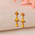 Dainty Gold Two Layered Jhumkas,,hi-res image number null