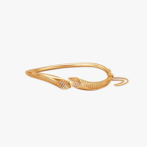 Lattice Luxe Gold Bangle