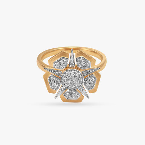Starburst Spin Diamond Ring