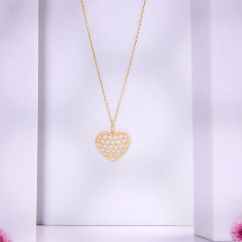 Honeyed Heart Gold Pendant