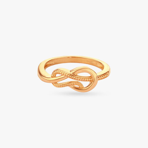 Endless Knot Gold Ring alternate view 1