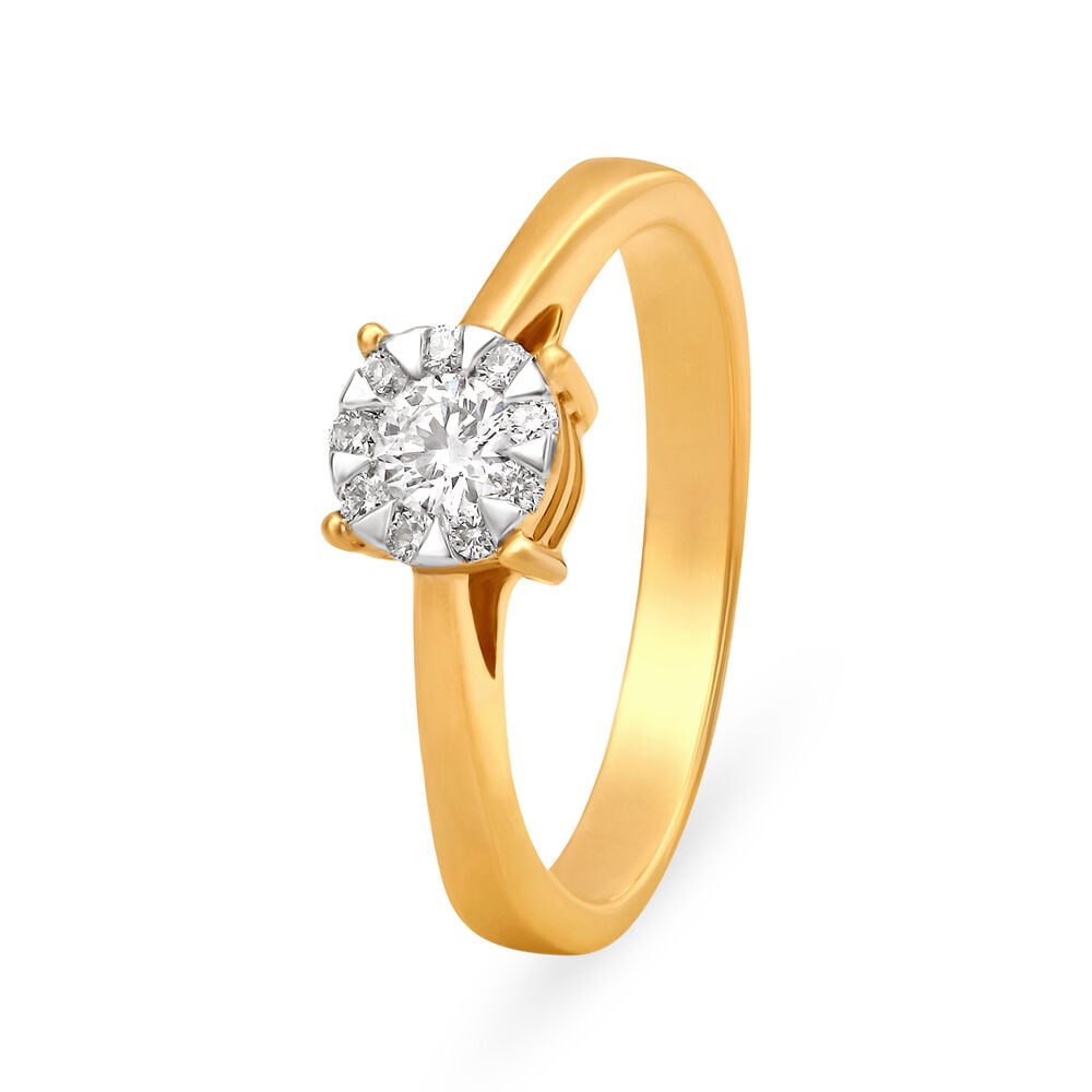 Sophisticated Floral Diamond Ring