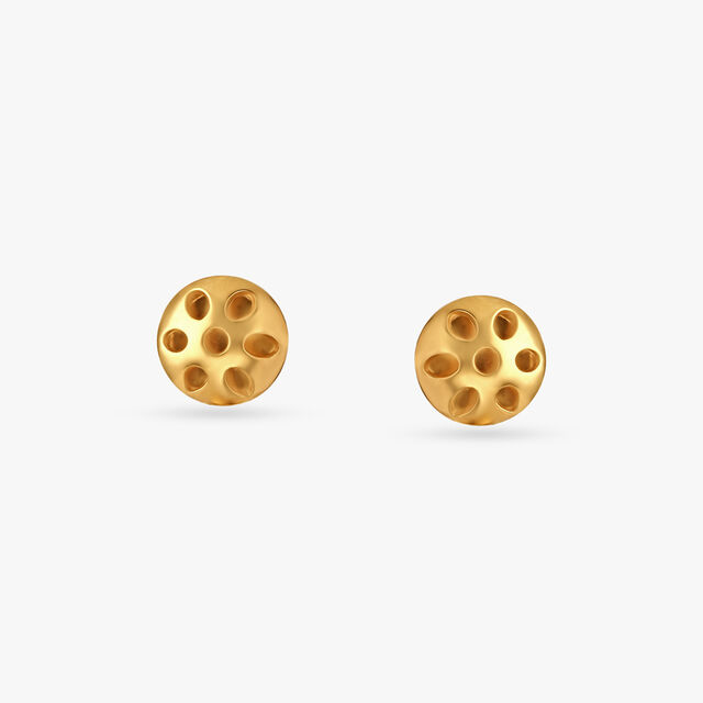 Mesh Coin Drop Earrings,,hi-res image number null