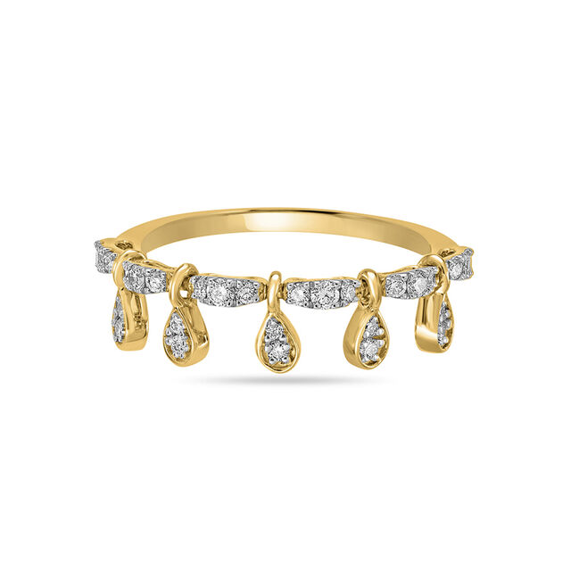 14 KT Reversible Yellow Gold and Diamond Ring