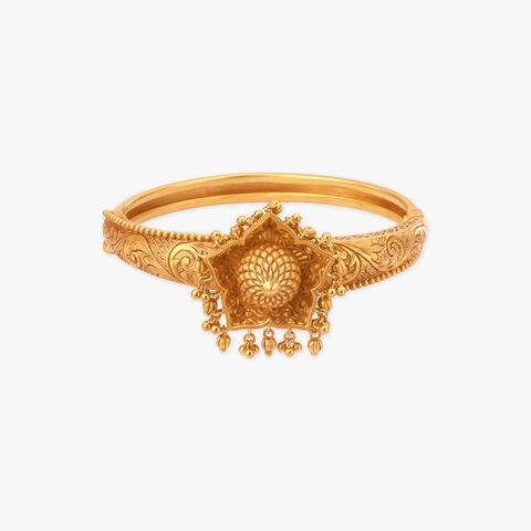 Flame Aura Gold Bangle