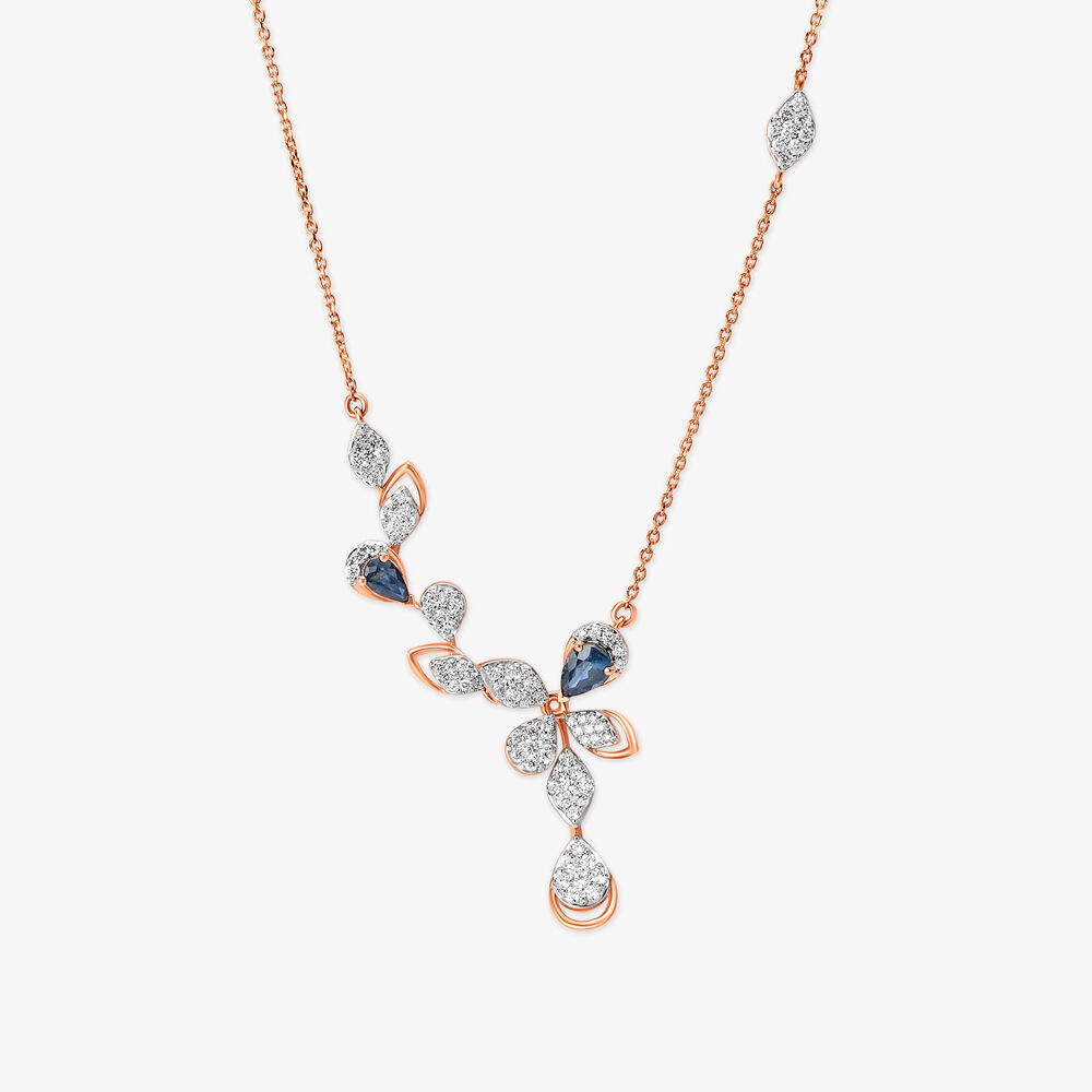 Tanishq blue store sapphire necklace