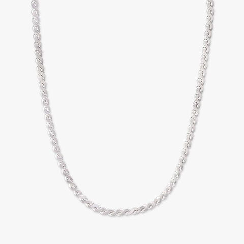 Twist Flex Silver Chain for Men