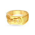 Stunning Guitar Carved Gold Finger Ring For Men,,hi-res image number null