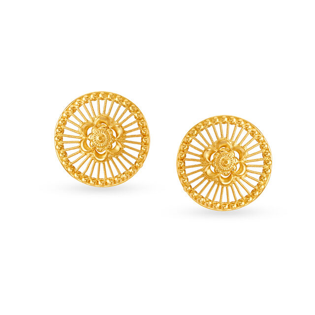 Charming Floral Stud Earrings,,hi-res image number null