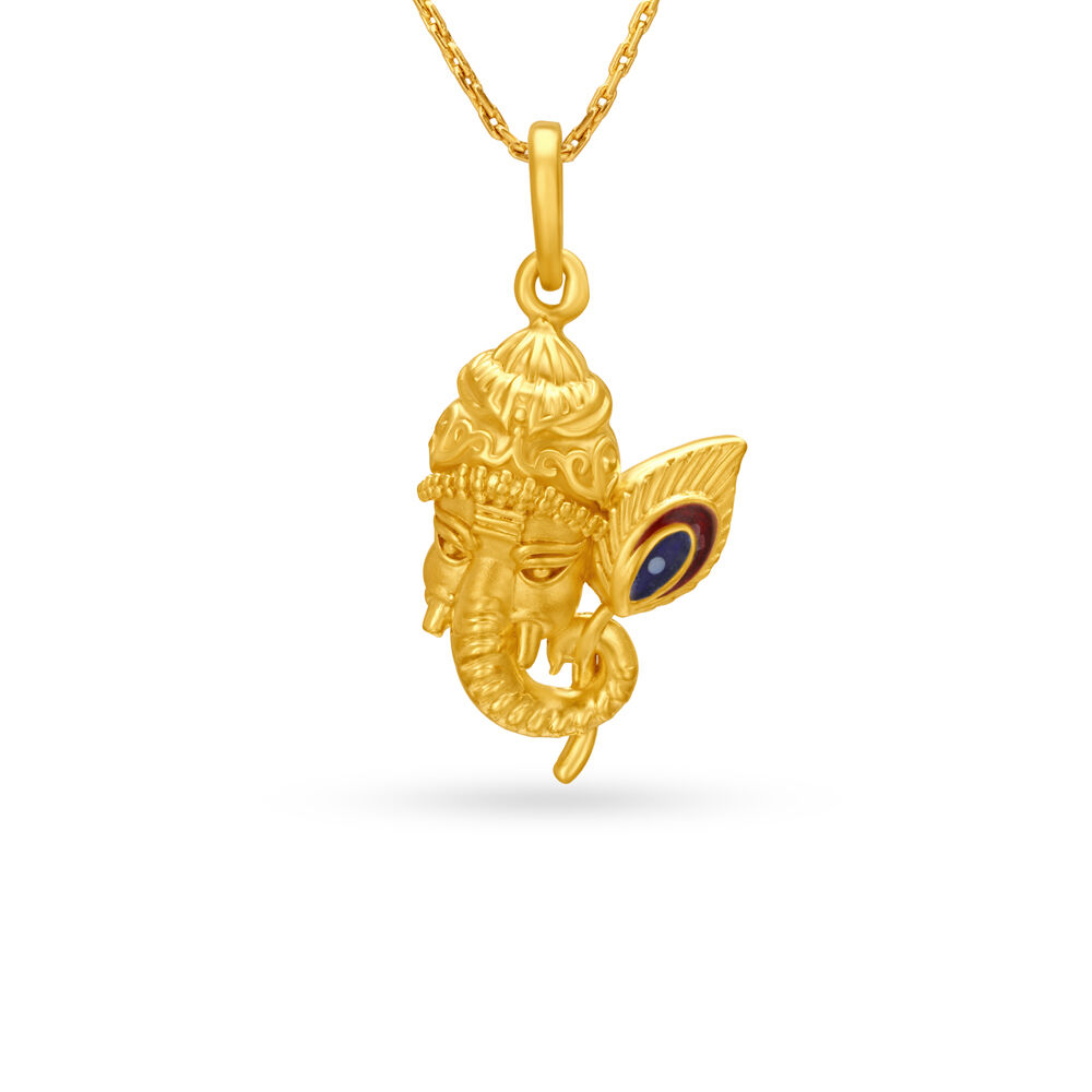 Tanishq ganpati shop pendant