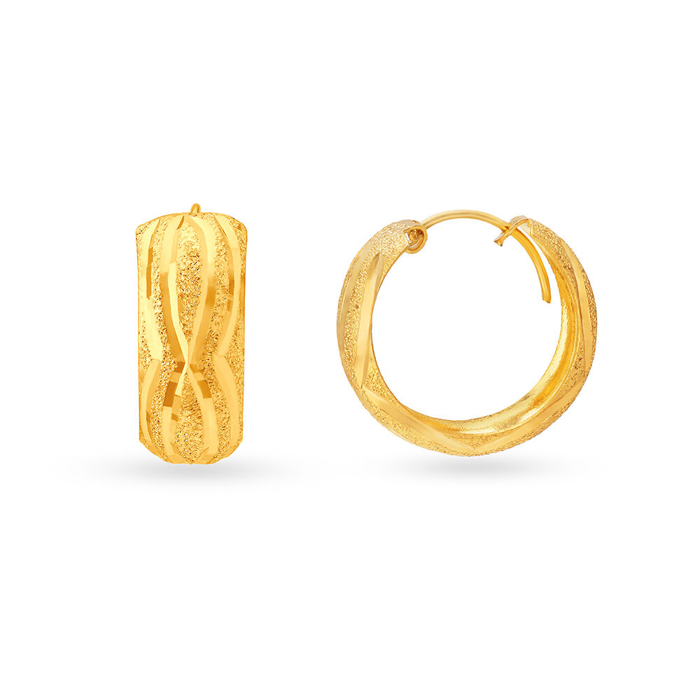 Hoop shop earrings tanishq