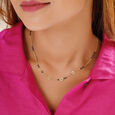 Mia Sutra DIY with Heart Shape Motif Multiple Stacking Charm Chain,,hi-res image number null