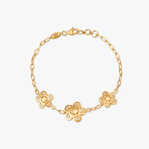 Bloom Circuit Gold Bracelet