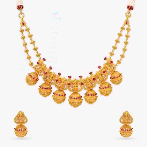 Opulent Nakashi Gold Necklace Set