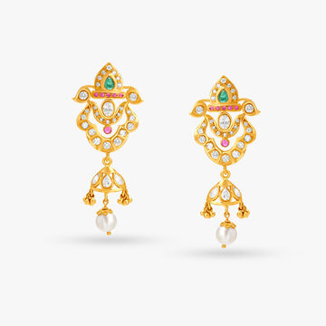 Enthralling Gold Drop Earrings