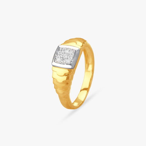 Striking Sophistication Diamond Finger Ring for Men
