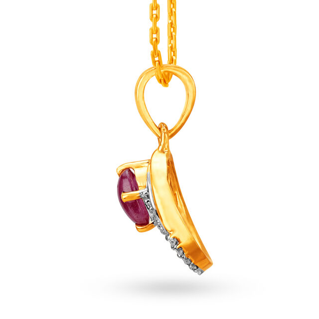 Mariella Diamond and Ruby Pendant Earrings Set,,hi-res image number null