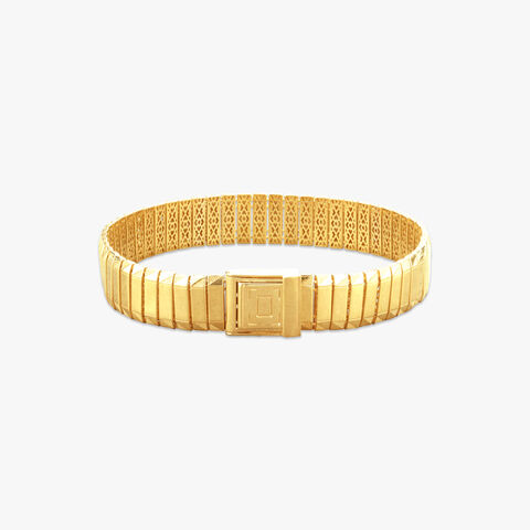 Broad Link Gold Bracelet for Men