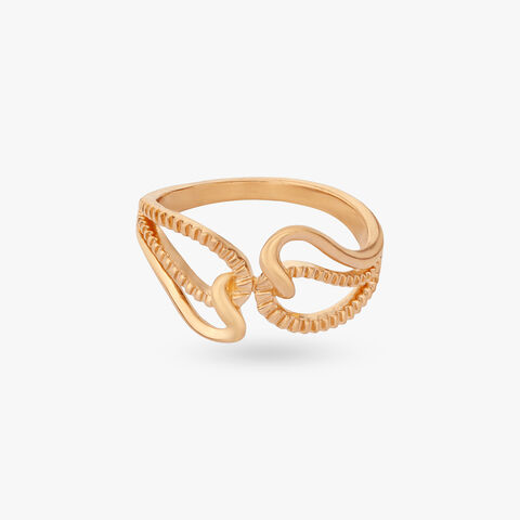 Bold Loop Gold Ring alternate view 1