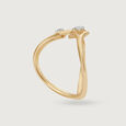 Meteor Trail 14KT Diamond Finger Ring,,hi-res image number null