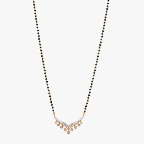 Sparkling Vine Diamond Mangalsutra
