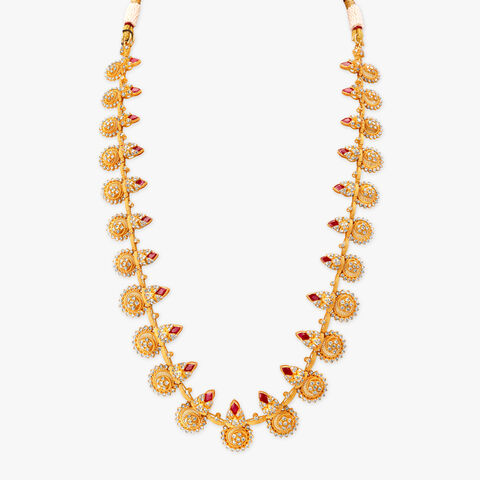 Crimson Crest Gold Bottu Mala Haaram