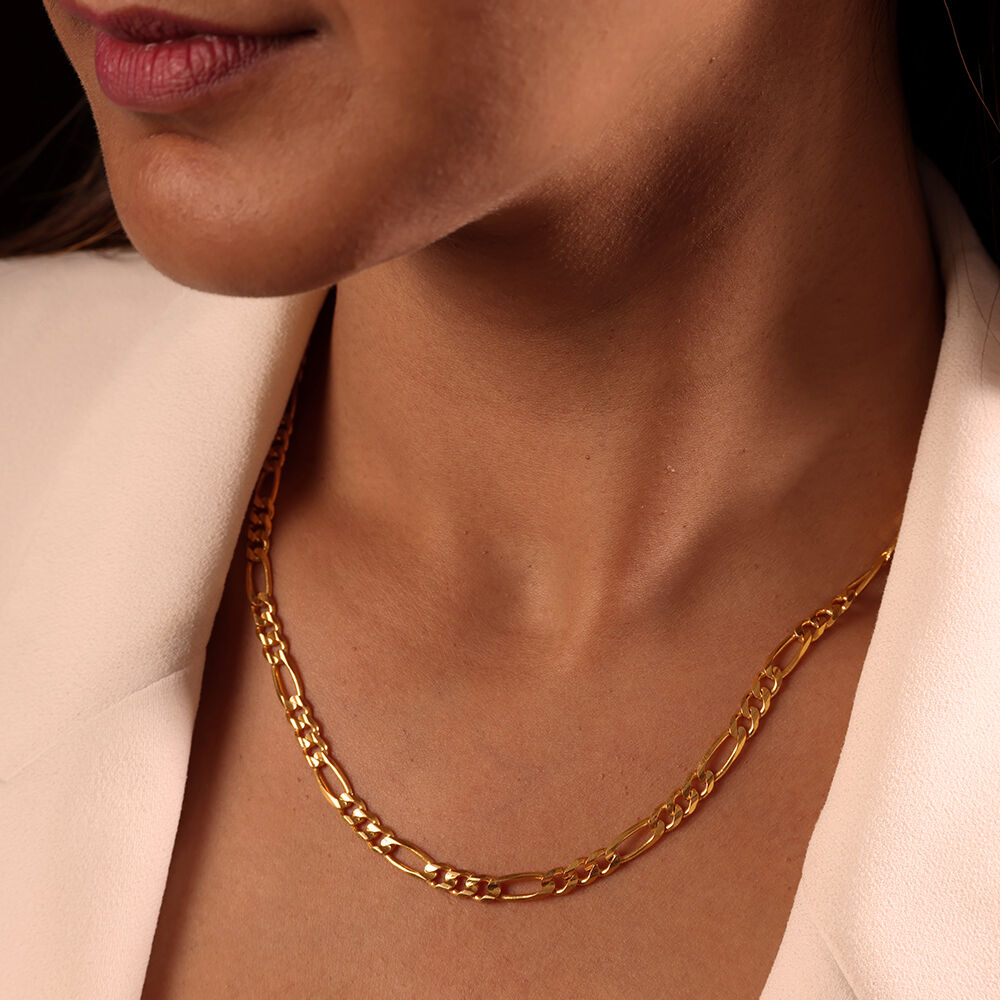 アクセサリー K14 Gold Figaro Chain BELIEVER JEWELRY Figaro Link 22 Kt Gold Chain