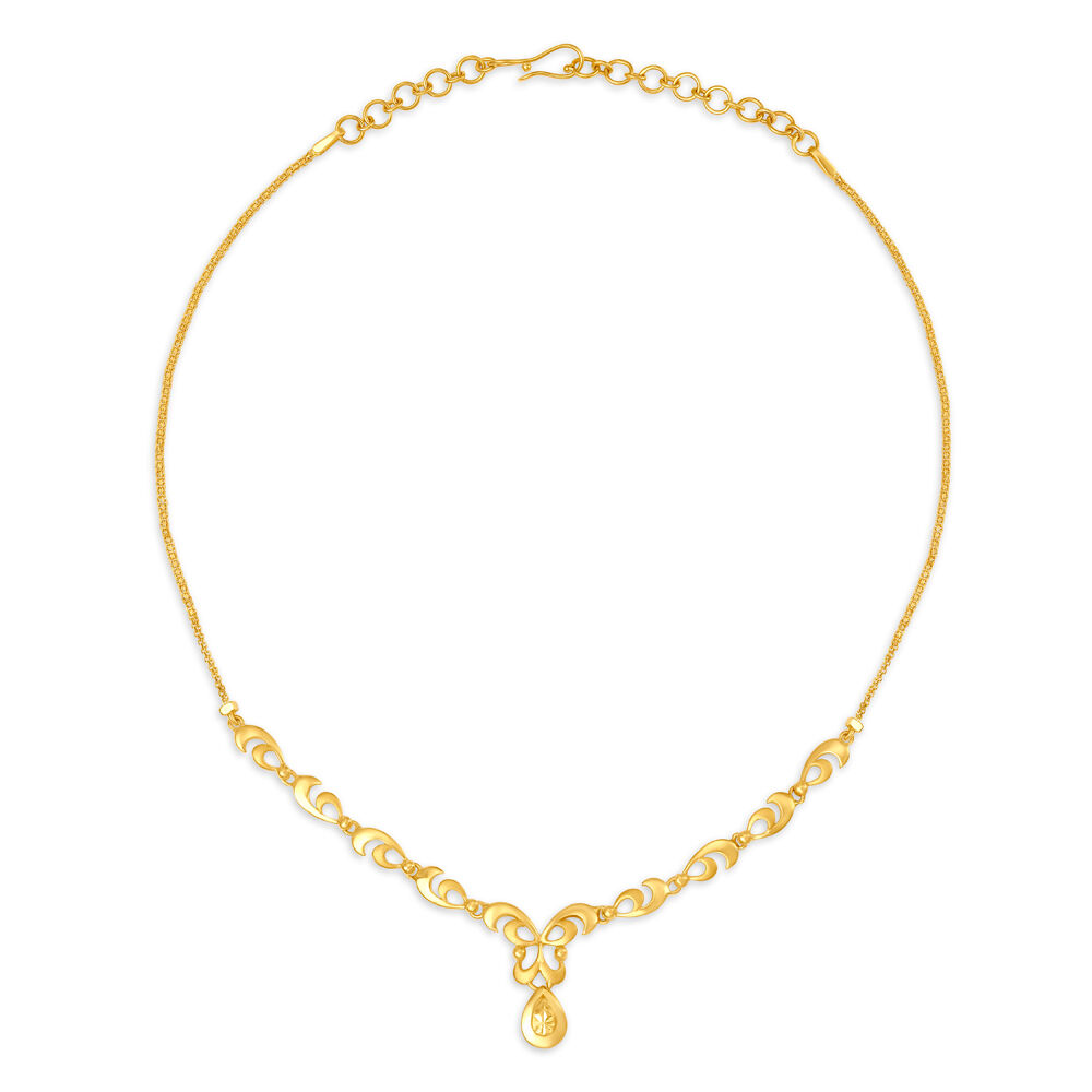 Buy One Gram Gold Simple Gold Covering Necklace Design Online Shopping