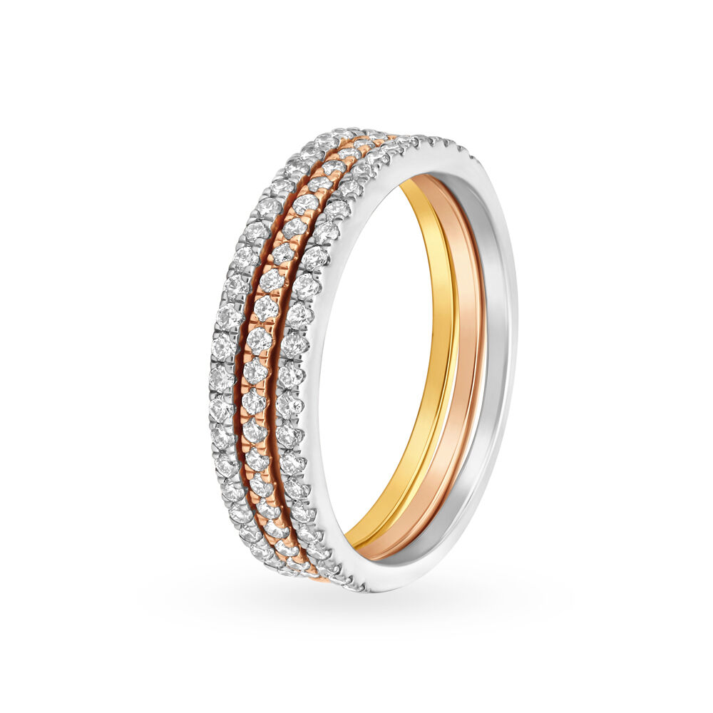 Stackable rings sale tanishq