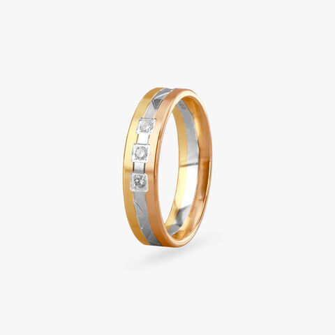 Trinity Edge Diamond Ring for Men