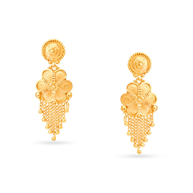Abstract Artistic Gold Necklace Set,,hi-res image number null
