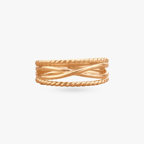 Twisted Wire Gold Ring