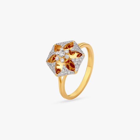 Hidden Bloom Diamond Ring