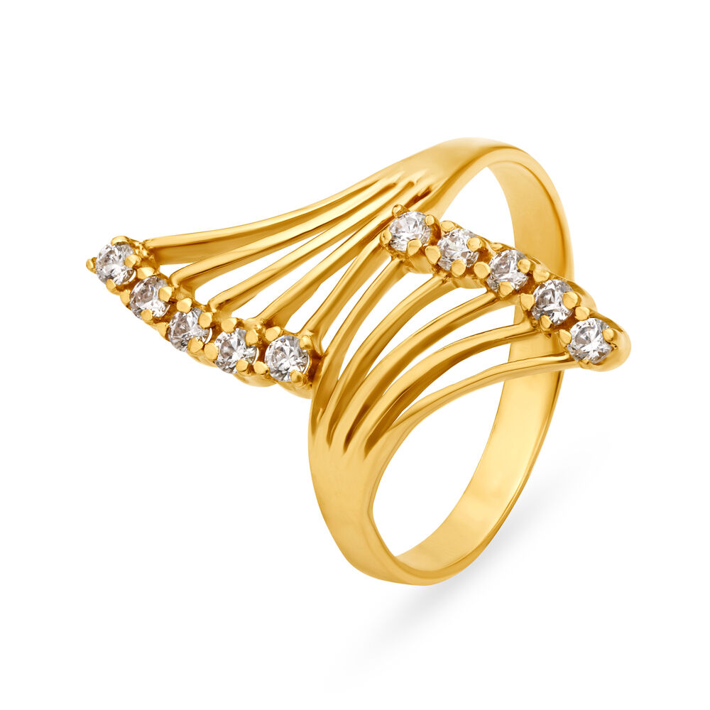 Brilliant Lattice 22 Karat Gold Ring