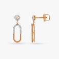 Sleek Radiance Diamond Drop Earrings,,hi-res image number null