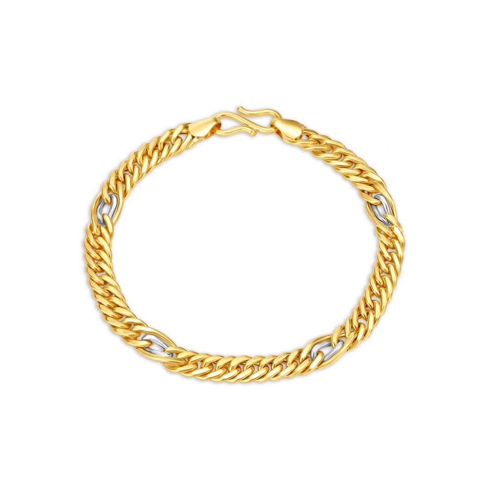 Male gold shop chain bracelet