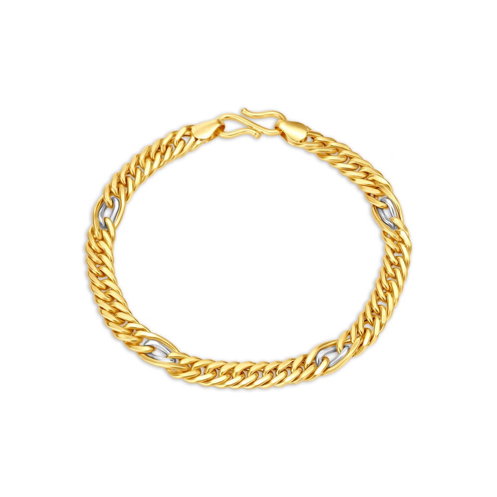 Buy Gold Plated Heavy Gents Bracelets Link Design Big Size Friendship  Stylish Design for Boys Men Gents Online at Best Prices in India - JioMart.