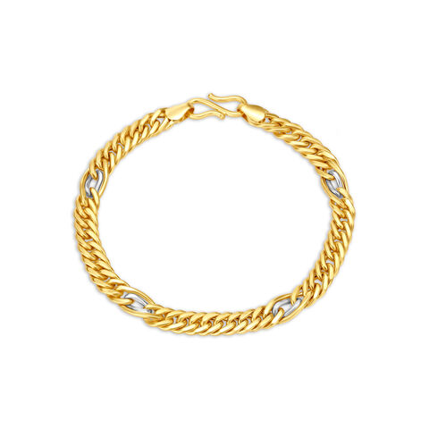 Link Chain Style Gold Bracelet For Men
