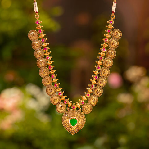 Grand Heritage Gold Temple Necklace Set