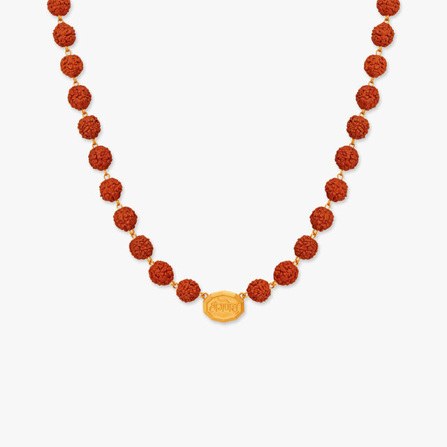 Charming Shri Ganesh Rudraksh Necklace,,hi-res image number null