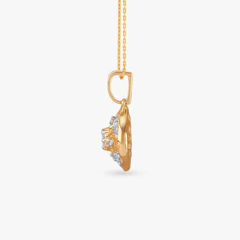 Floral Crown Diamond Pendant