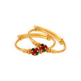 Enamel Bead Work Gold Bangle for Kids,,hi-res image number null