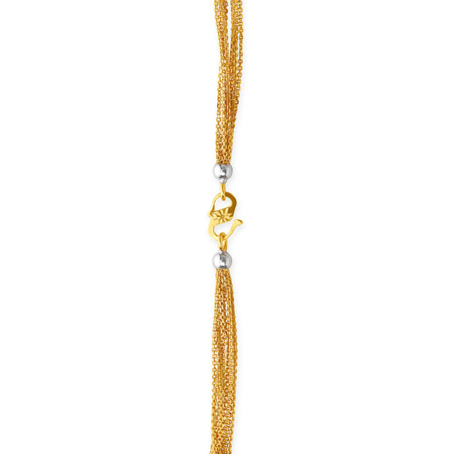Floral Dual Toned Gold Chain,,hi-res image number null