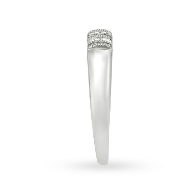 Stylish Platinum and Diamond Ring,,hi-res image number null