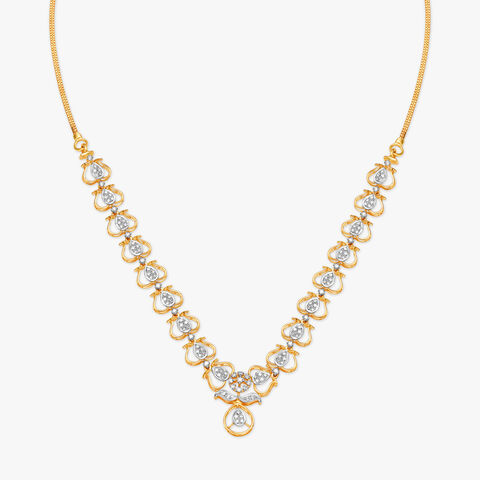 Satiny Diamond Necklace