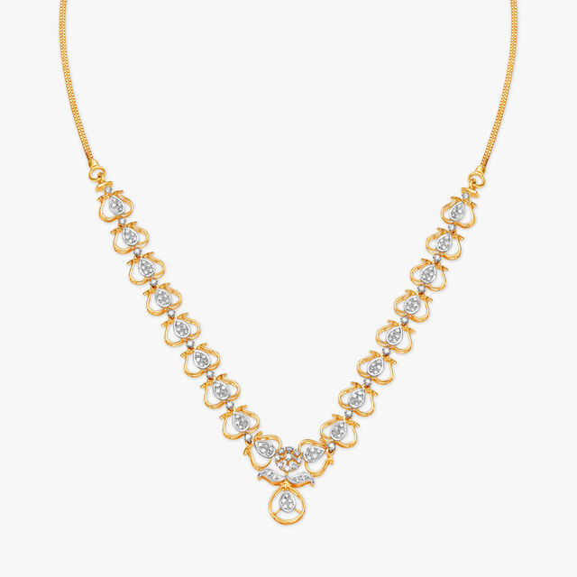 Satiny Diamond Necklace,,hi-res image number null