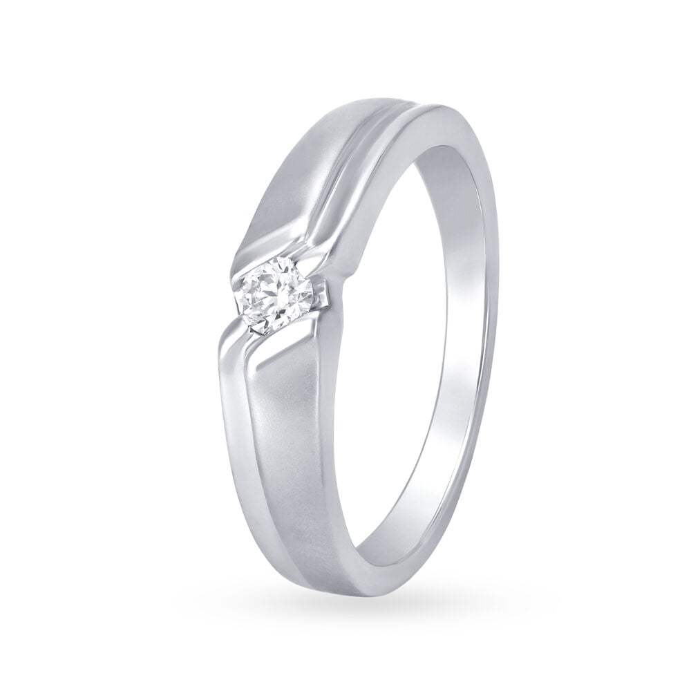 Choice 950 Pure Platinum And Diamond Finger Ring