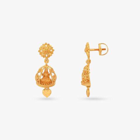 Lakshmi Temple Jhumka Earrings