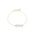 14 KT Yellow Gold Delightful Diamond Bracelet,,hi-res image number null