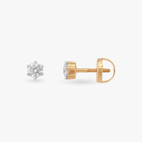 Eternal Brilliance Solitaire Stud Earrings